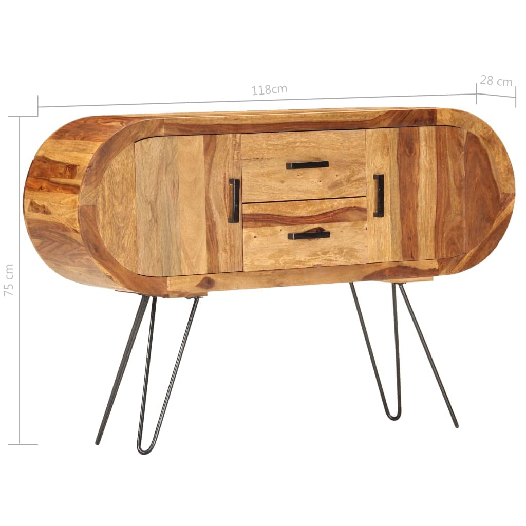Solid Sheesham Wood Dining Cabinet - 46.5