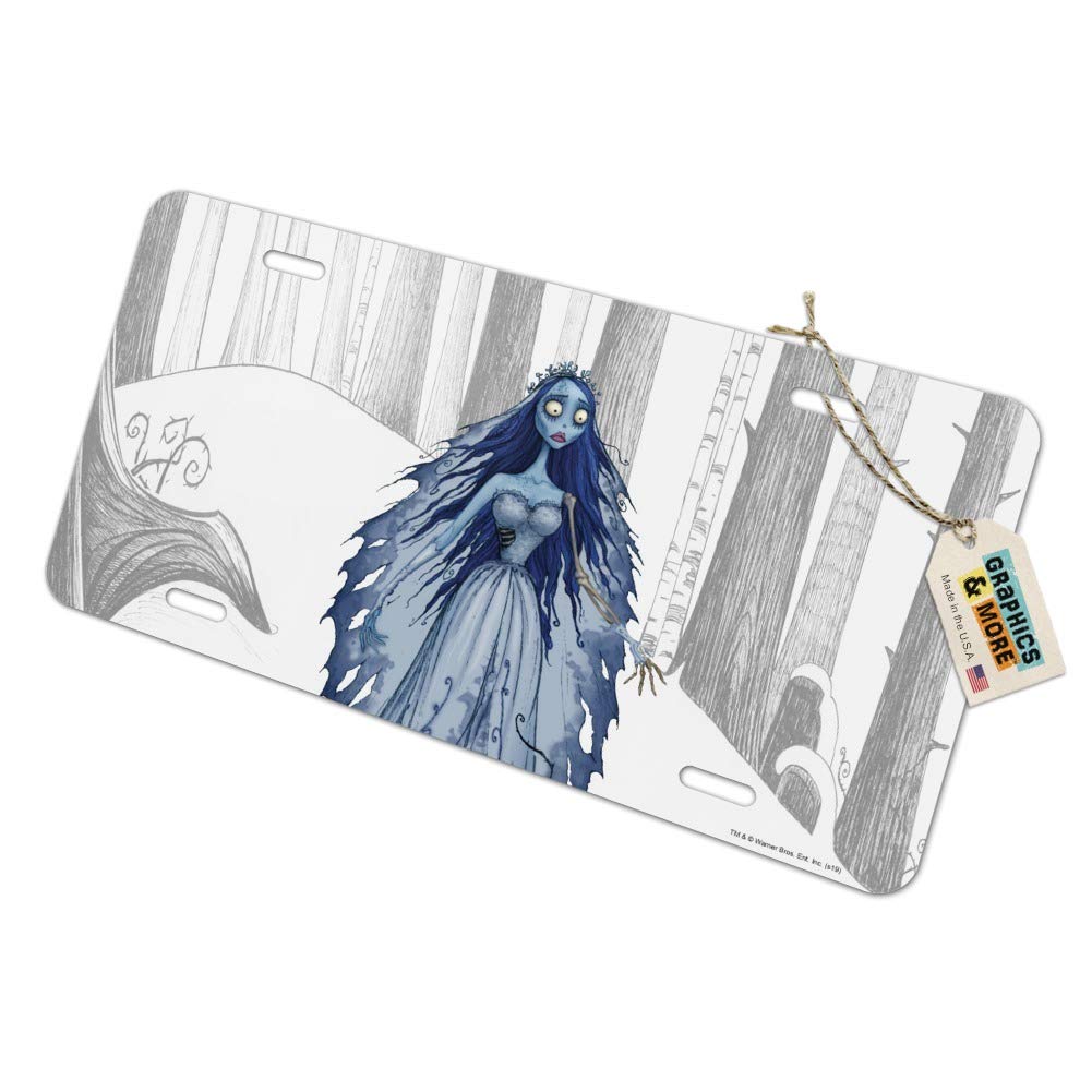 Corpse Bride Novelty Metal Vanity License Plate - Unique Car Accessory for Halloween & Gothic Decor - Perfect for Cars, Bedrooms & Themed Parties