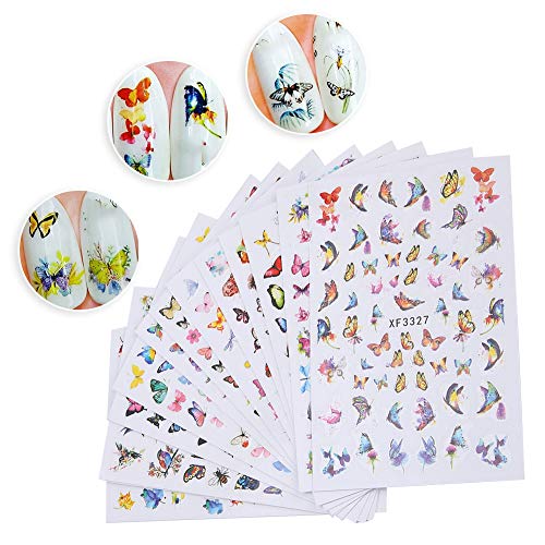 13 Sheets Mixed Nail Art Stickers for Summer Manicure & Nail Decoration