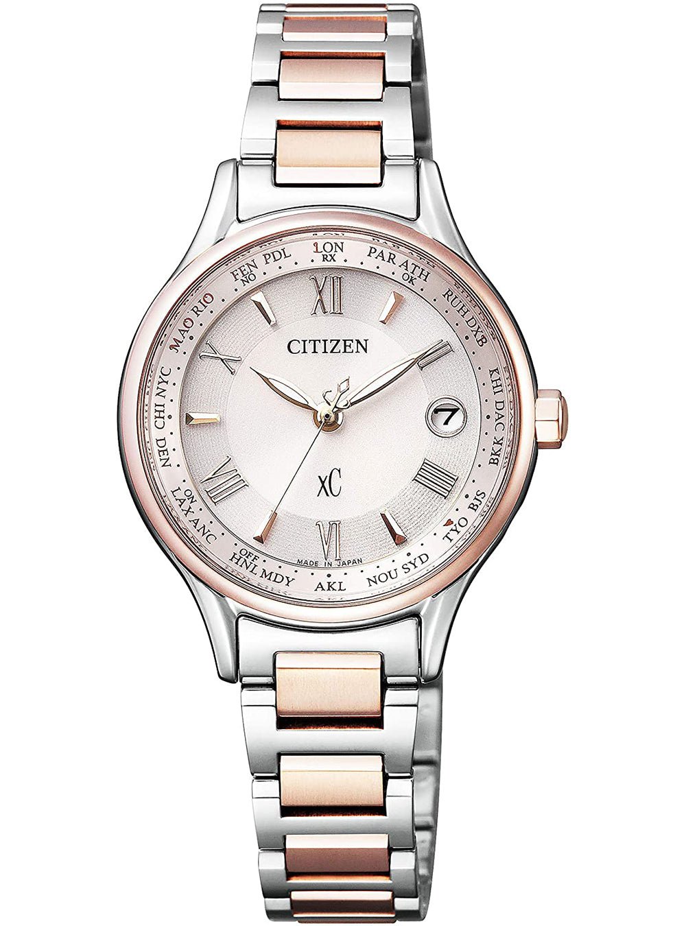 CITIZEN xC Titania Line Happy Flight EC1165-51W Japanese Women's Watch - Elegant Stainless Steel Case & Bracelet, Made in Japan - Perfect for Business, Travel and Special Occasions