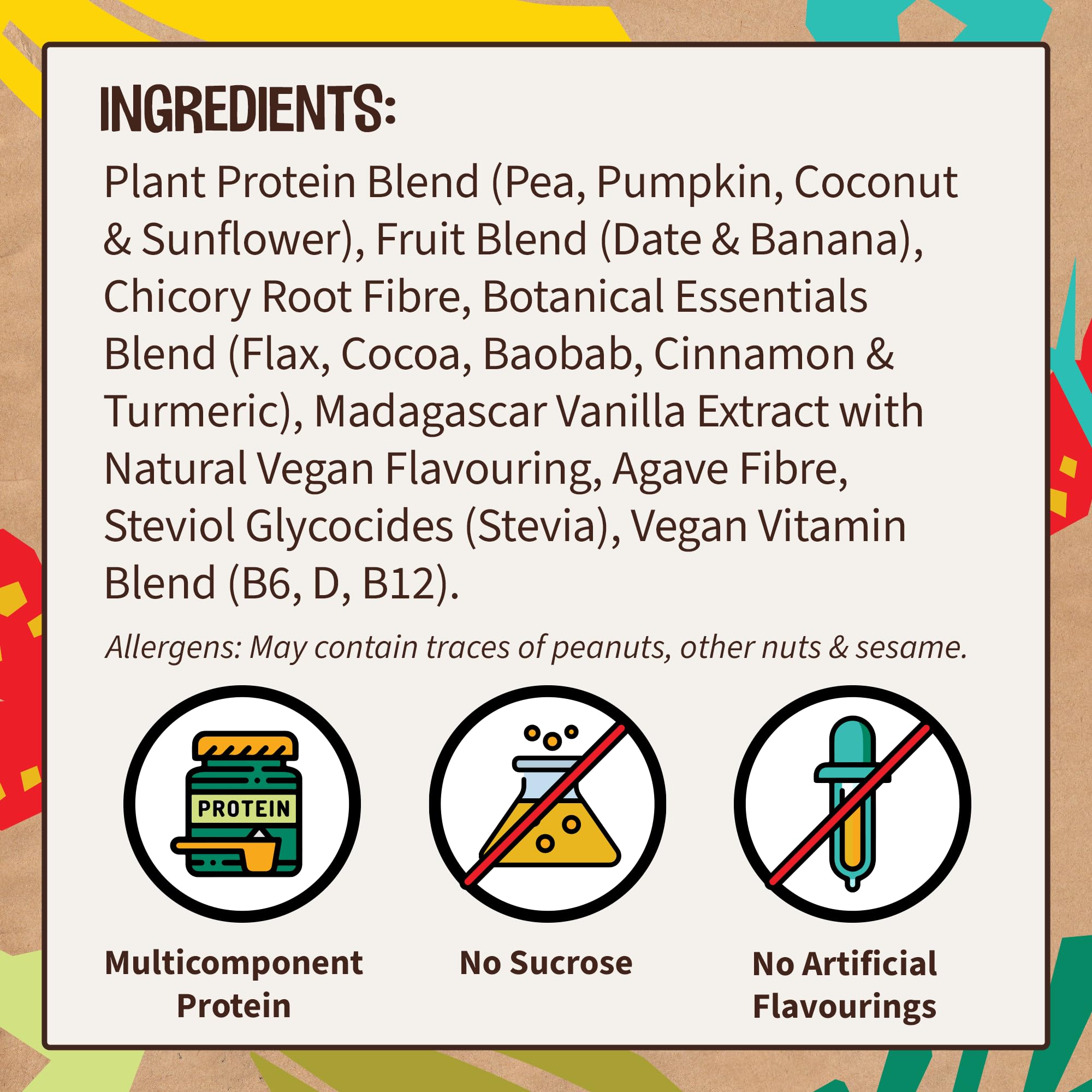 Wyldsson EarthChamp Vegan Protein Powder - 28 Servings (1kg) | Plant-Based Vanilla Protein Shake | Dairy Free, Gluten Free, Lactose Free | Perfect for Post-Workout Recovery & Healthy Smoothies