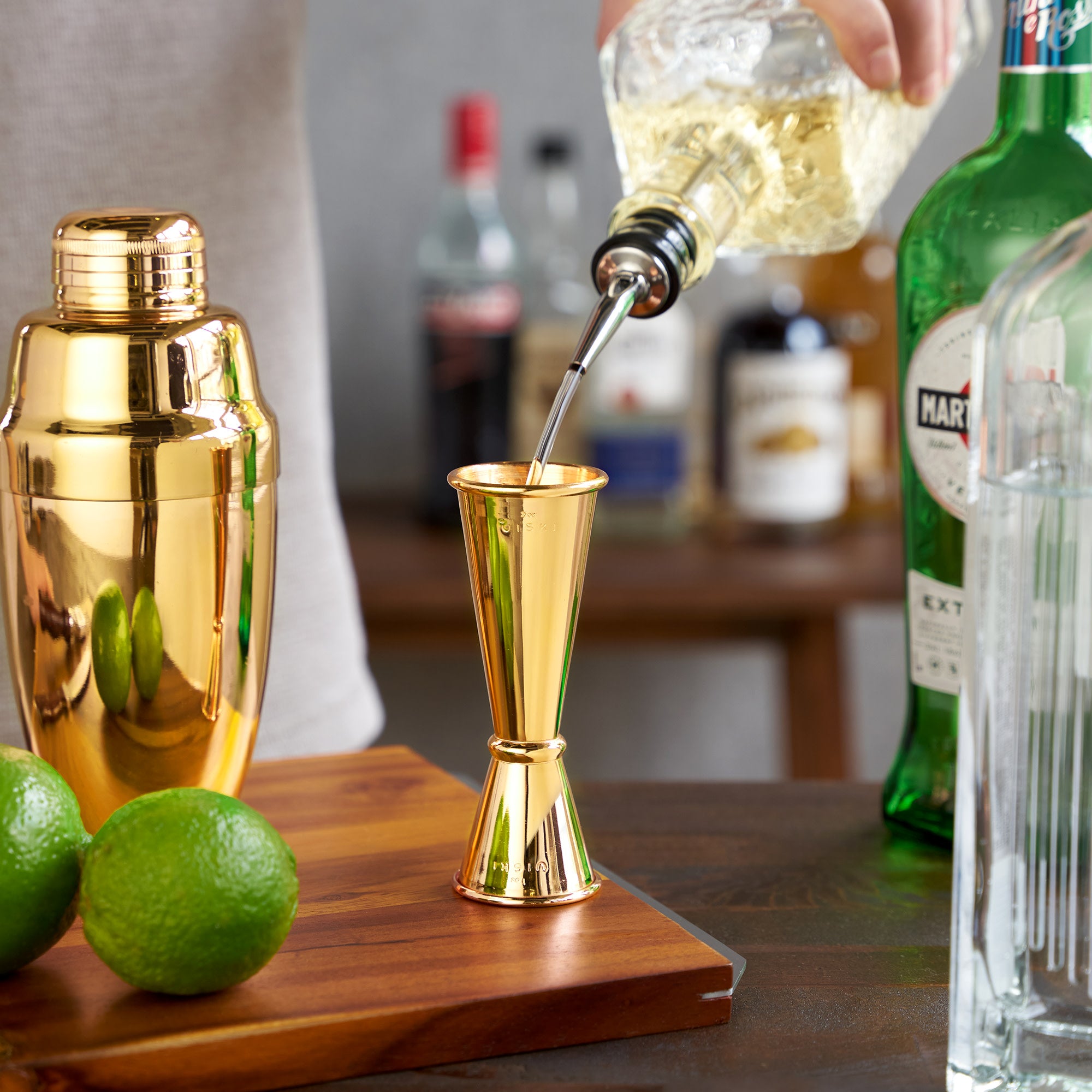 Belmont Large Japanese Style Jigger - Premium Stainless Steel Cocktail Measuring Tool for Bartenders & Home Mixologists - Perfect for Crafting Martinis, Old Fashioneds & Japanese Cocktails