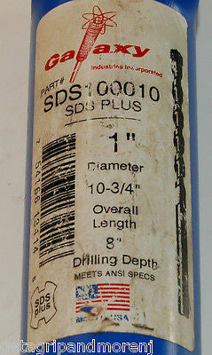 SDS100010 1 x 10 3/4 Inch Drill Bit for Concrete & Masonry - Perfect for Home Renovation & Construction Projects