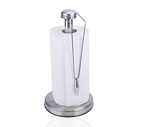 Stainless Steel Paper Towel Holder & Dispenser for Kitchen & Bathroom - Countertop Mount, Durable & Stylish (Perfect for Cooking, Cleaning & Home Organization)