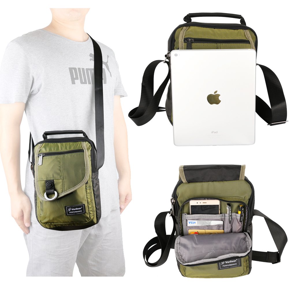 Stylish Vertical Messenger Bag - Crossbody & Shoulder Work Satchel for iPad, Tablet, Kindle | Perfect for Commuting, Travel & Business