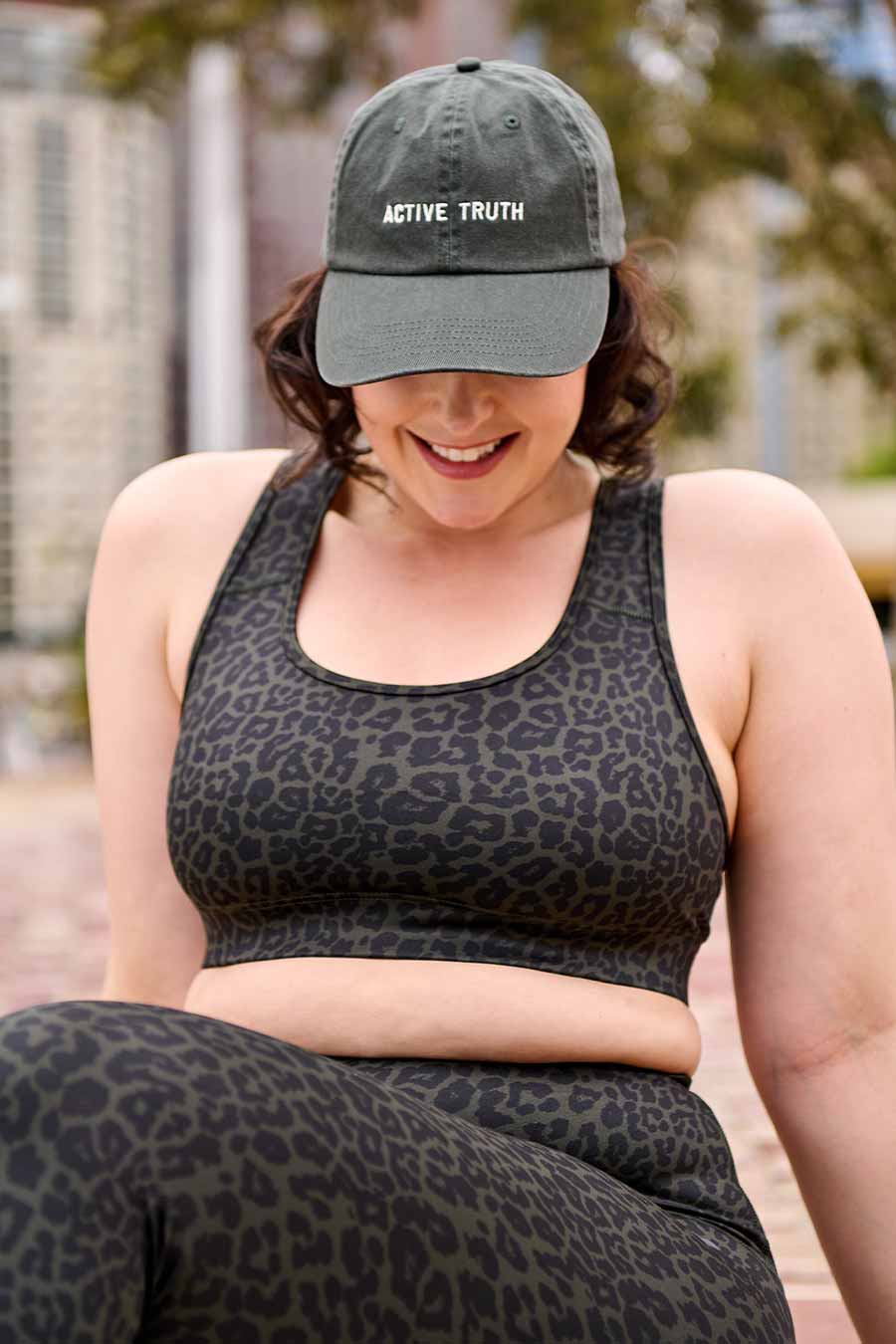 Forest Leopard Training Move Crop - Premium Workout Gear for CrossFit, Yoga & Outdoor Fitness Training