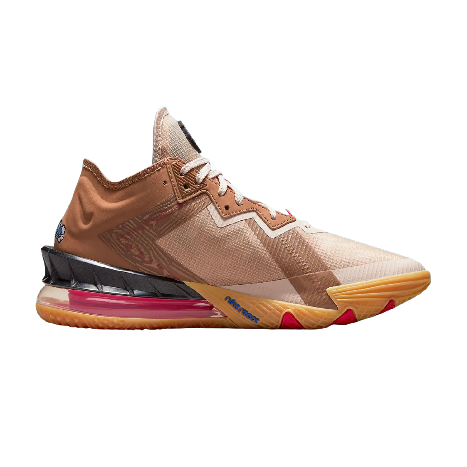 Nike LeBron 18 Low Basketball Shoes - Wile E. vs Roadrunner Space Jam Edition in Racer Blue, Baltic Blue & University Gold | Perfect for Court Performance & Streetwear Style