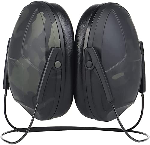 Tactical Shooting Ear Protection - Noise Cancelling Safety Earmuffs with Rear Mount Design for IPSC, Hunting & Range Use | Hearing Protection Gear for Outdoor Sports & Tactical Training
