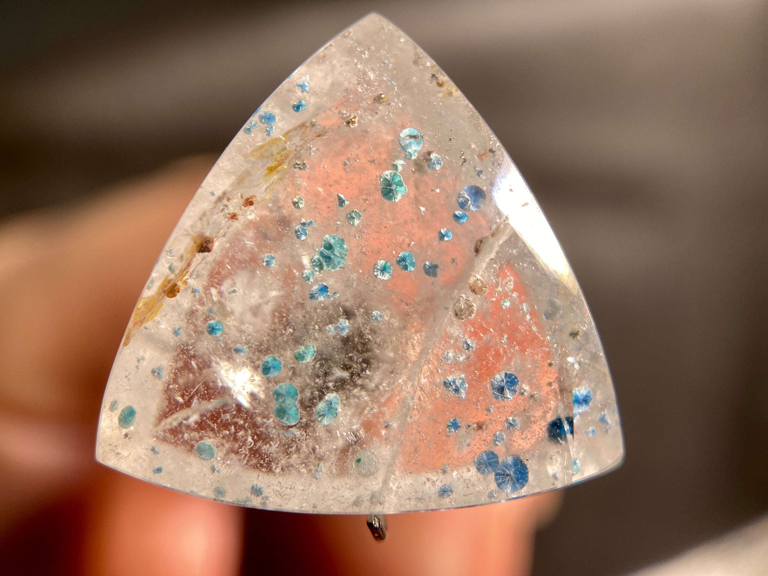 GILALITE Cabochon Gemstones - Medusa Paraiba Quartz Dots & Trillion Cut for Jewelry Making (43888) | Perfect for Handmade Necklaces, Earrings & DIY Craft Projects