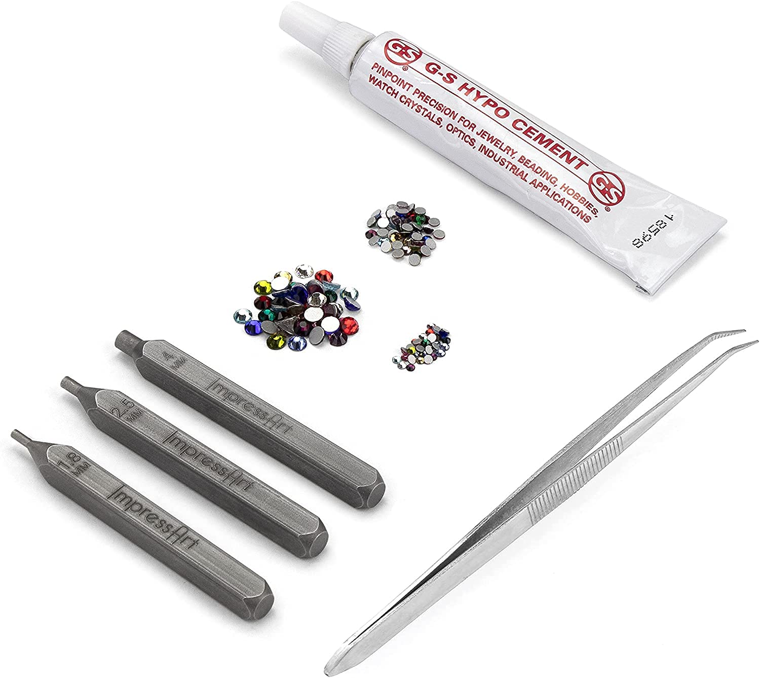 ImpressArt Metal Stamping Ring Making Kit - DIY Jewelry Craft Set with Birthstones for Handmade Rings, Personalized Gifts & Creative Projects | Perfect for Wedding Bands, Anniversary Gifts & Crafting Classes