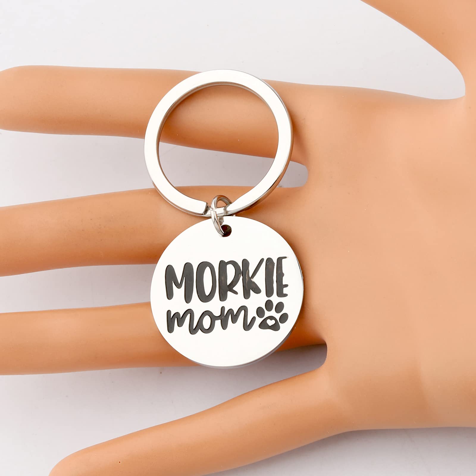 CENWA Morkie Keychain for Dog Lovers - Personalized Gift for Morkie Owners, Morkie Mom, and Morkie Lovers - Perfect for Birthdays, Christmas, and Pet Appreciation Gifts