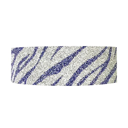 Blue Glitter Zebra