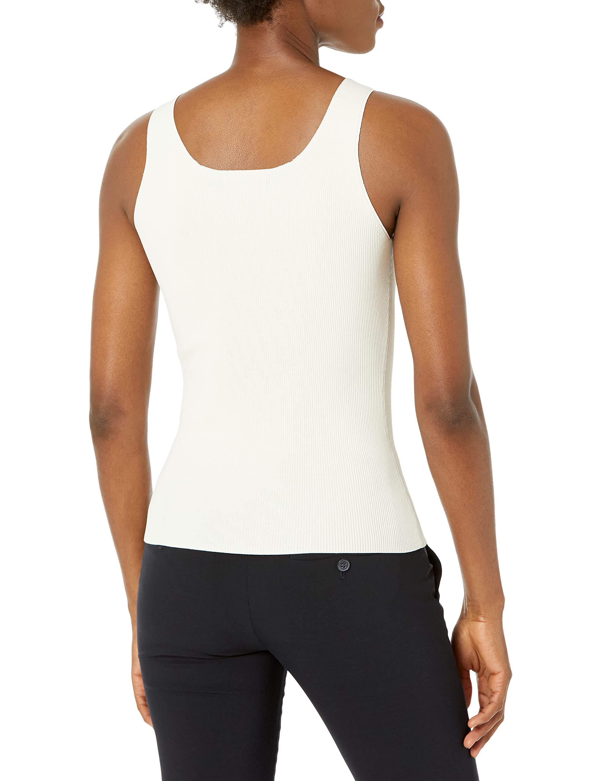 Theory Women's Button Up Tank Top - Slim Fit Sleeveless Blouse for Work & Casual Wear | Breathable Stretch Fabric | Office, Date Night & Summer Outfits