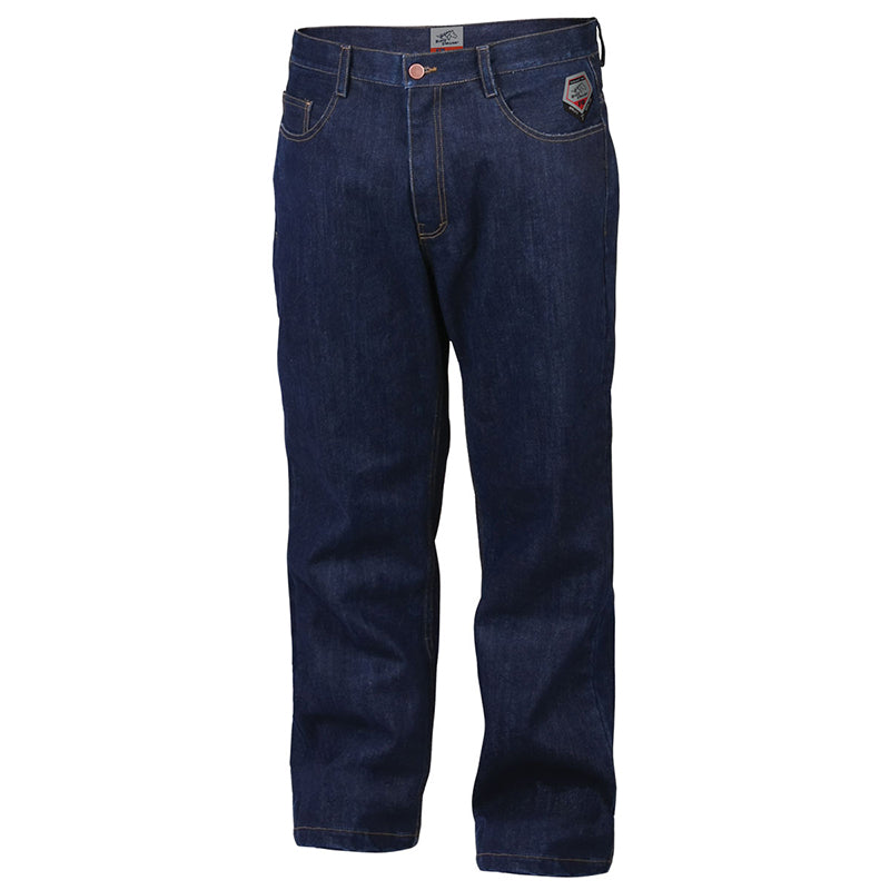 Black Stallion TruGuard 300 FR Flame Resistant Denim Jeans 34 Inseam for Men - Durable Work Pants for Construction & Industrial Safety (FD14 34P)