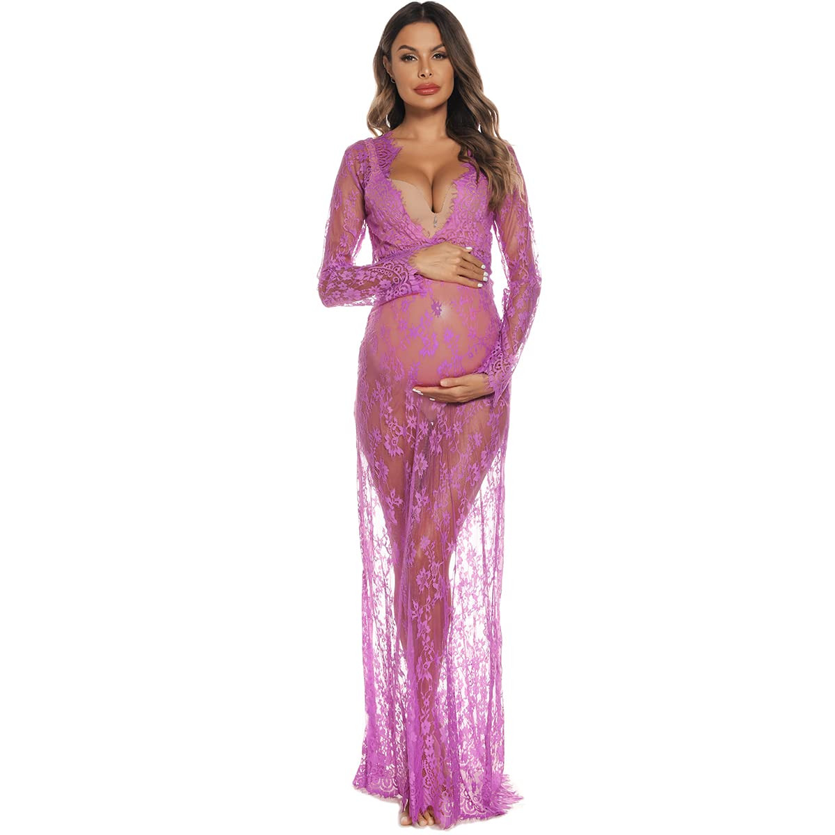 COSYOU Maternity Photoshoot Dress - Elegant Baby Shower & Pregnancy Party Gown for Special Occasions, Beach Maternity Wear | Perfect for Maternity Photos, Baby Showers, Beach Vacations and Pregnancy Celebrations