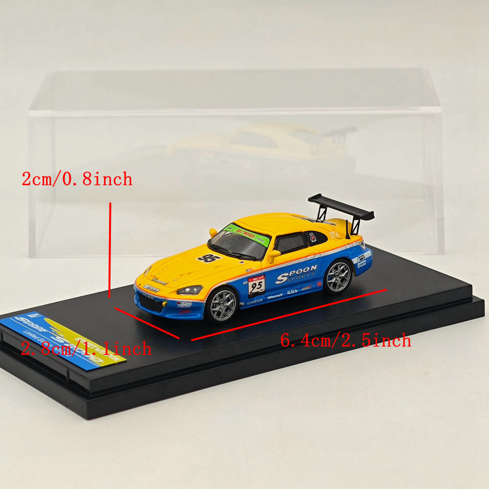 1:64 Scale Honda S2000 SPOON Limited Edition Diecast Model Car (500 Pieces) - Collectible Street Weapon Series - Perfect for Display, Racing Enthusiasts & Diecast Collectors