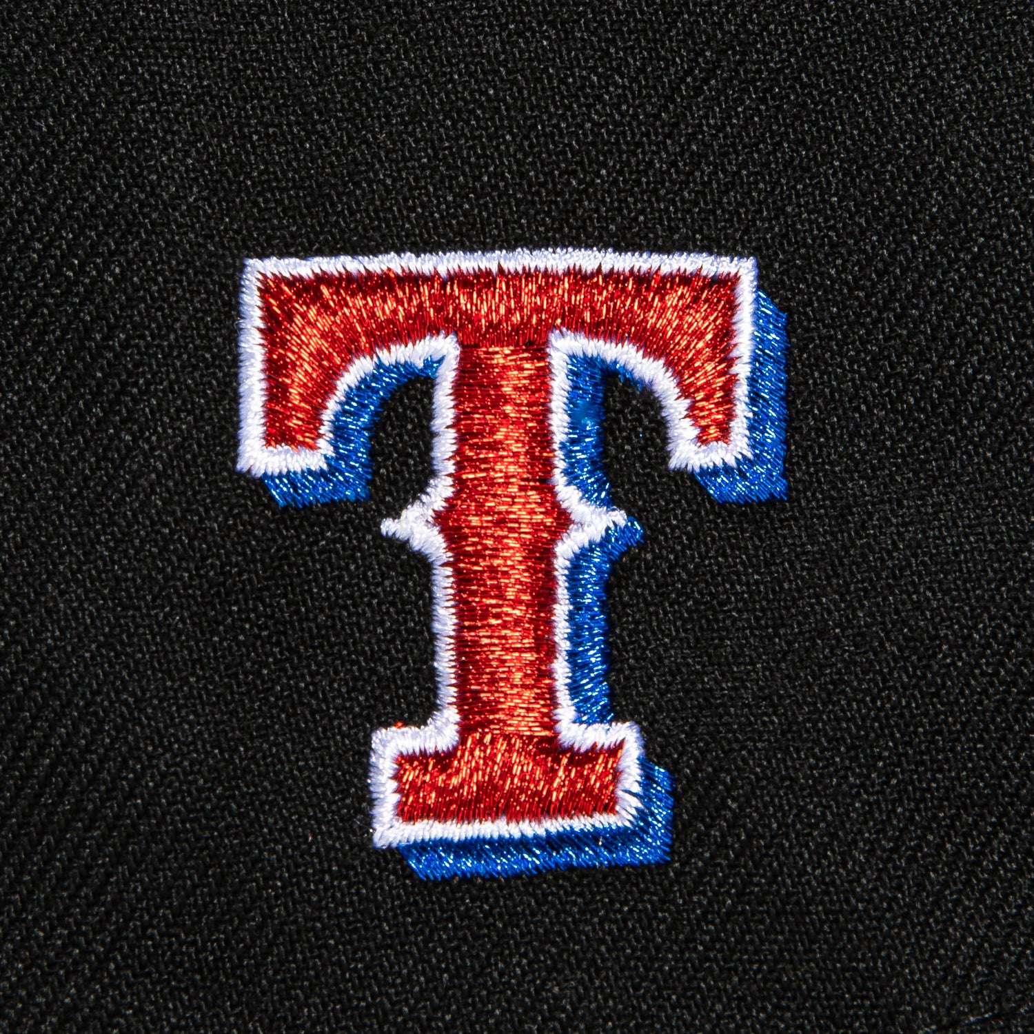 New Era 59Fifty Texas Rangers Logo Patch Script Hat - Official MLB Baseball Cap for Men & Women - Adjustable Snapback - Perfect for Baseball Games, Fan Gear & Streetwear Fashion