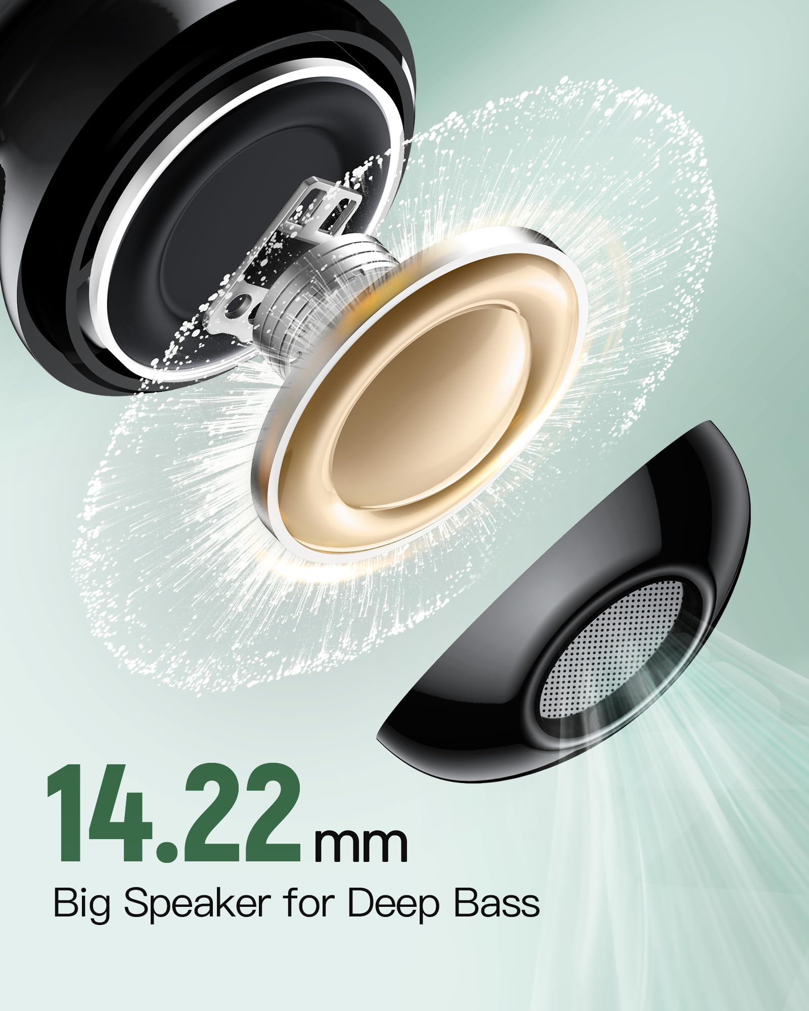 CAPOXO Wireless Bluetooth Earbuds, IPX7 Waterproof, 78H Playtime - for Sports, Workouts & Travel