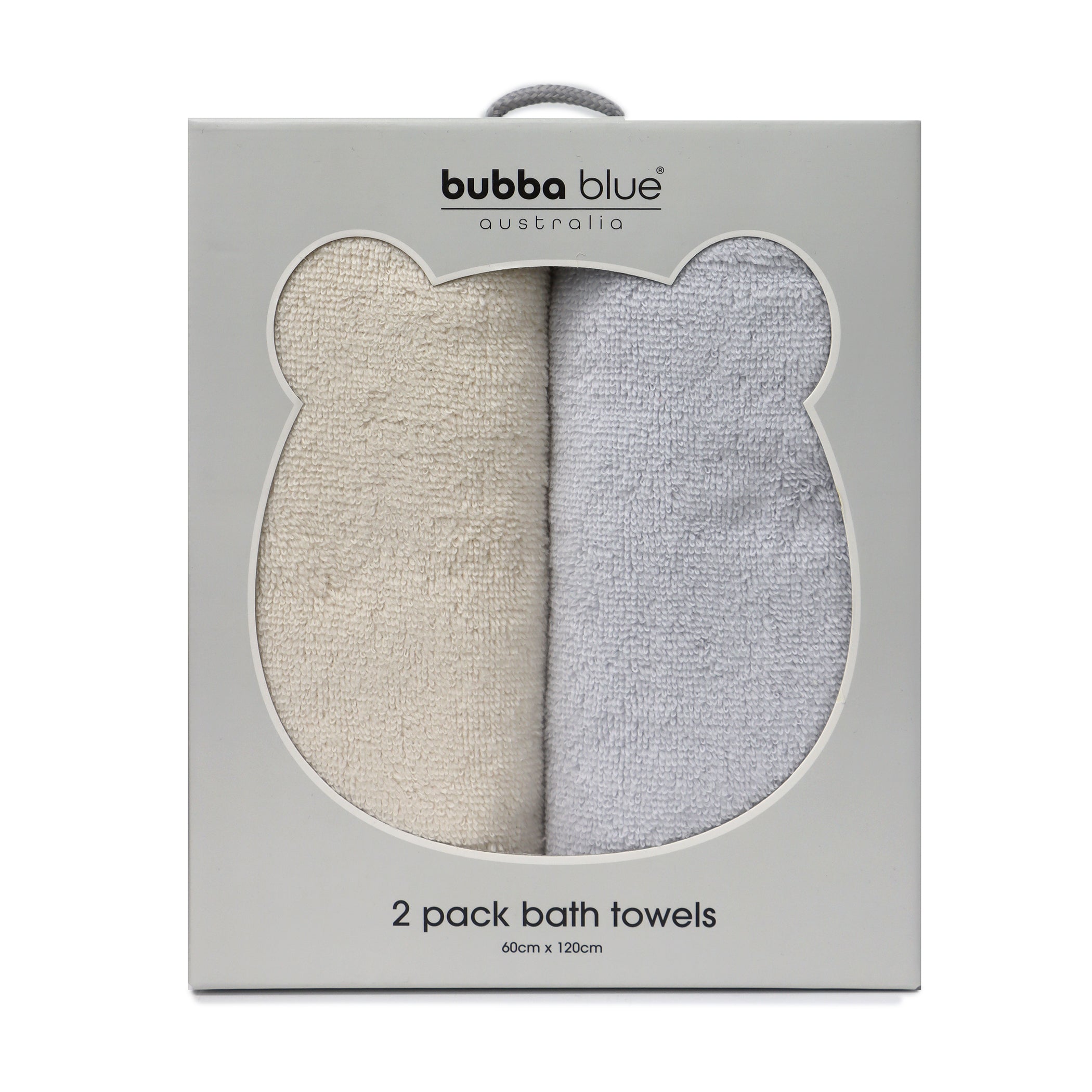Premium Nordic 2-Pack Bath Towels - Soft & Absorbent Grey & Sand Set for Spa, Beach & Luxury Bathroom Decor