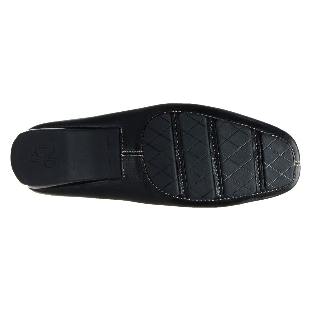 Donald J Pliner Women's LovageSP Black/White/Black Leather Loafers Size 6 M - Comfortable Slip-On Shoes for Work, Travel & Casual Outfits