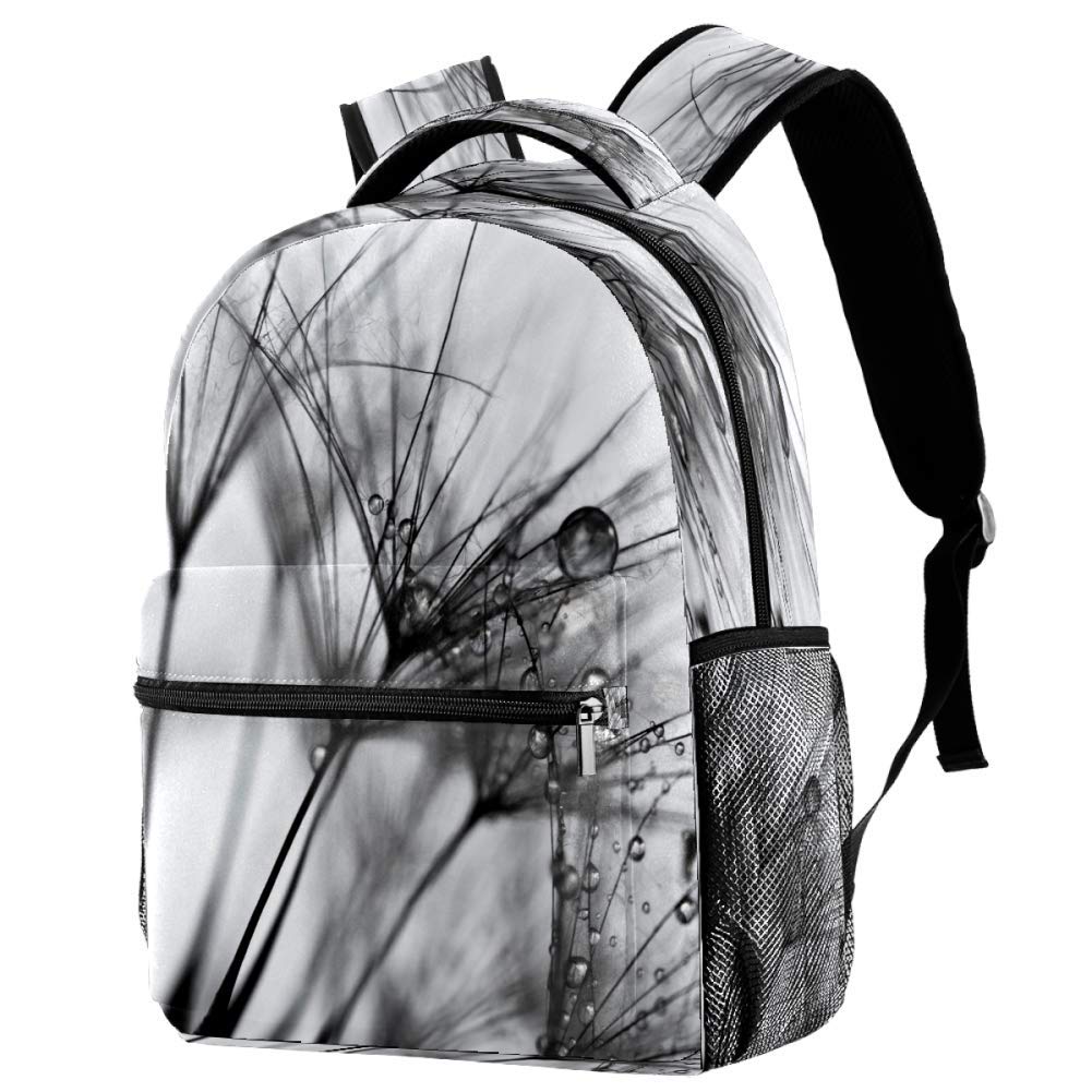 Abstract Dandelion Print Backpack - Waterproof School Bookbag, Lightweight Laptop Backpack for College Students, Perfect for Travel, Hiking & Everyday Use