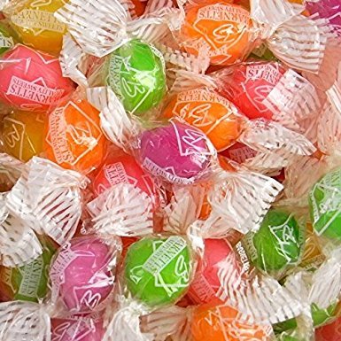 Barnett Sherbon Assorted Fizzy Fruit Flavored Candy - 500g Bulk Sour Gummy Sweets for Kids, Parties & Movie Nights - Tangy Tropical Mix with Strawberry, Lemon & Orange Flavors