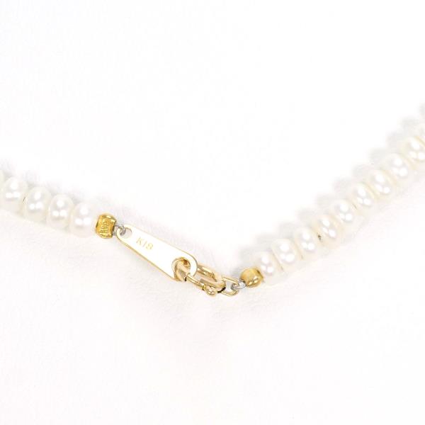 18K Yellow Gold Coral Pearl Necklace - Elegant Handmade Jewelry for Women, Perfect for Weddings, Parties & Special Occasions