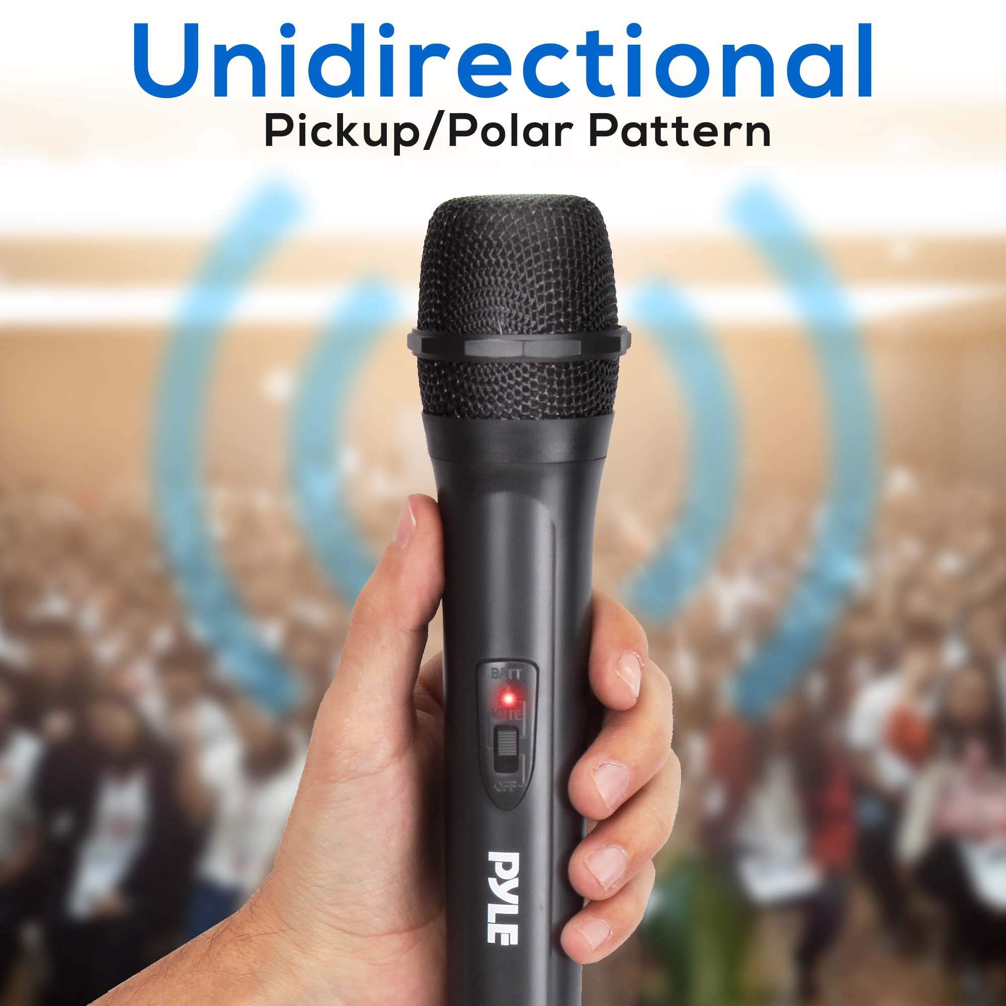 Pyle Portable Bluetooth PA Speaker System - 2000W High Power Active Outdoor Speaker with Wireless Microphone, LED Lights, USB/AUX Input, FM Radio & VHF Cordless Handheld Mic - Perfect for Parties, Outdoor Events, DJ Performances and Public Speaking
