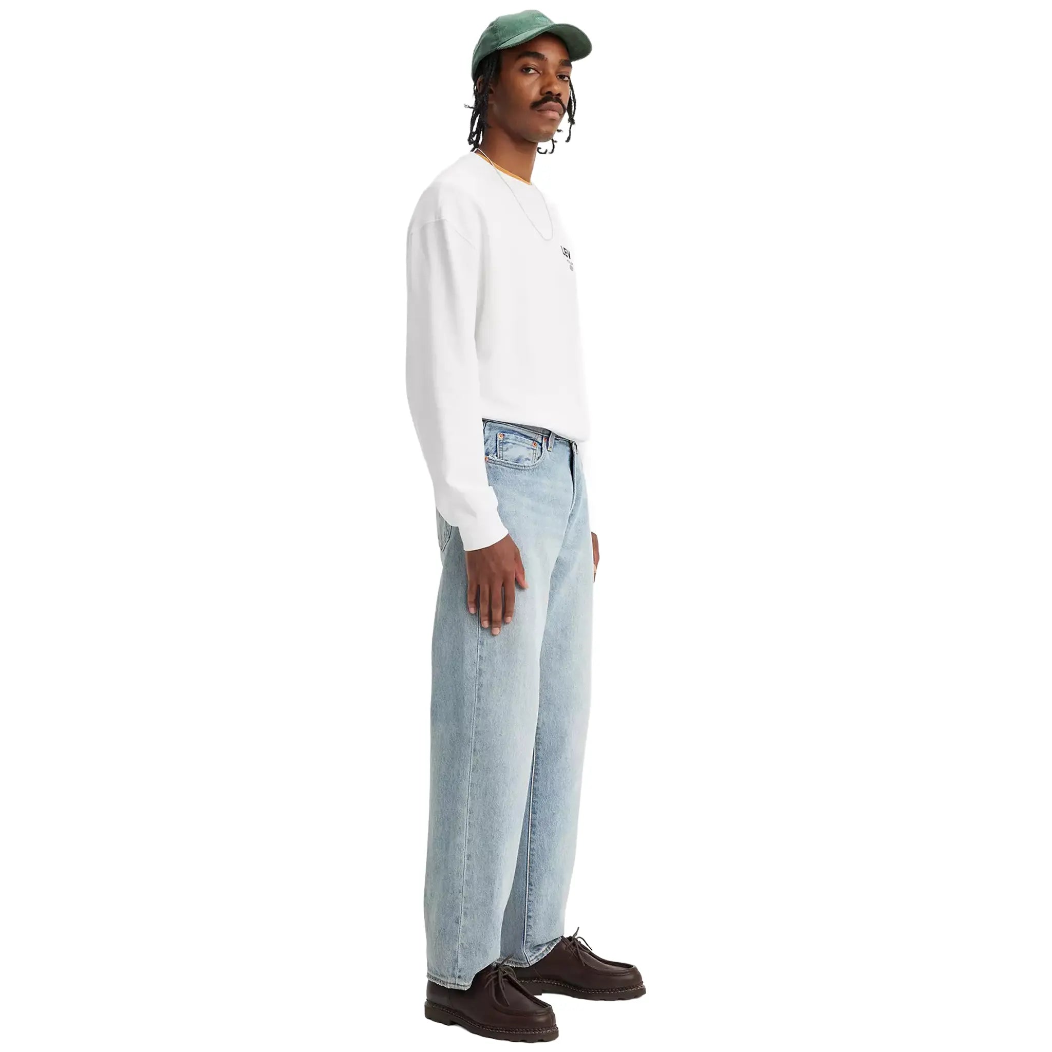 Levi's Men's Loose Fit Straight Leg Blue Jeans - Comfortable Casual Denim Pants for Everyday Wear & Street Style