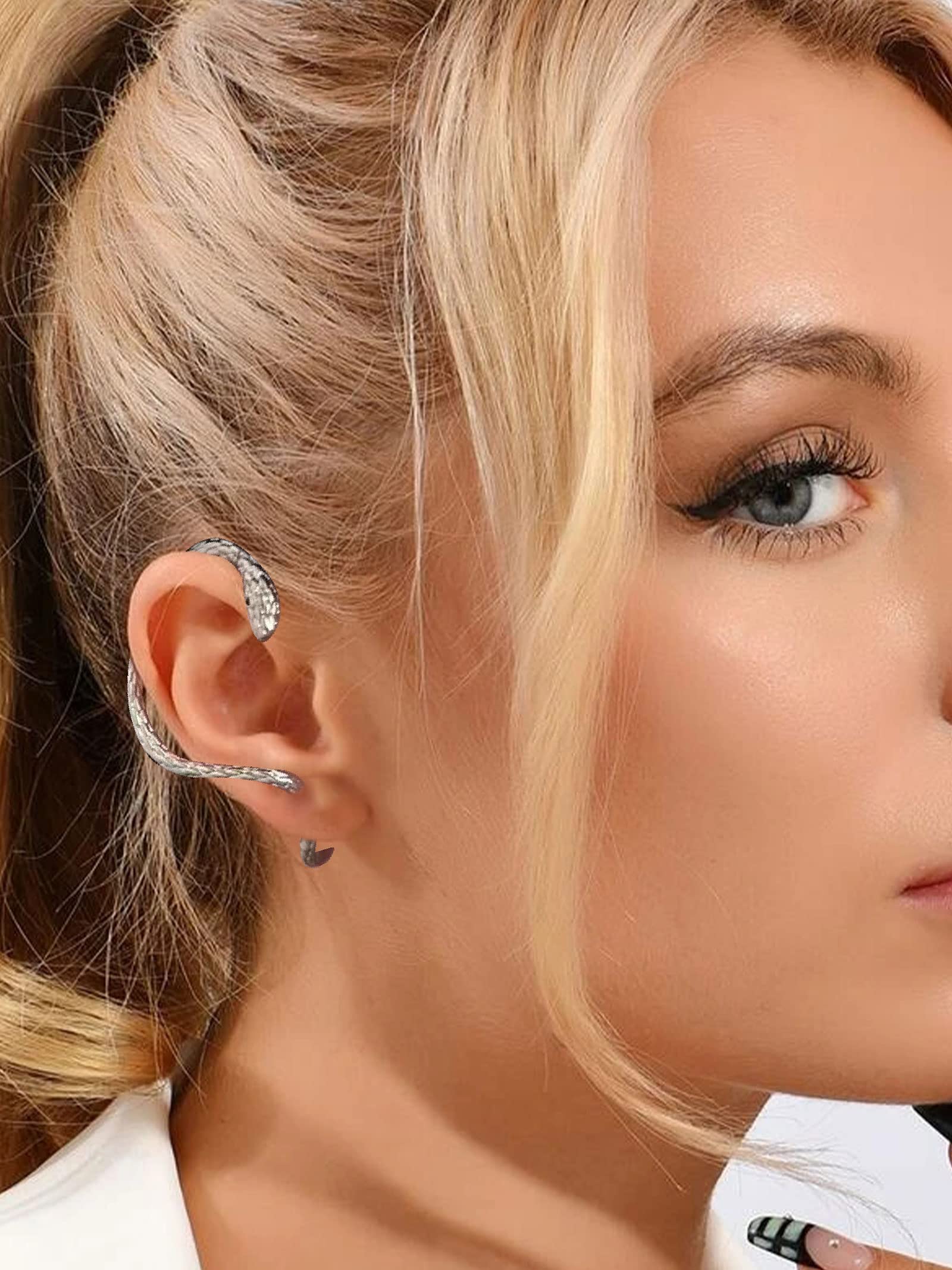 Butterfly Earrings for Women - Non-Pierced Ear Cuff & Crawler Ear Wraps - Elegant Boho Jewelry for Parties, Weddings & Everyday Wear
