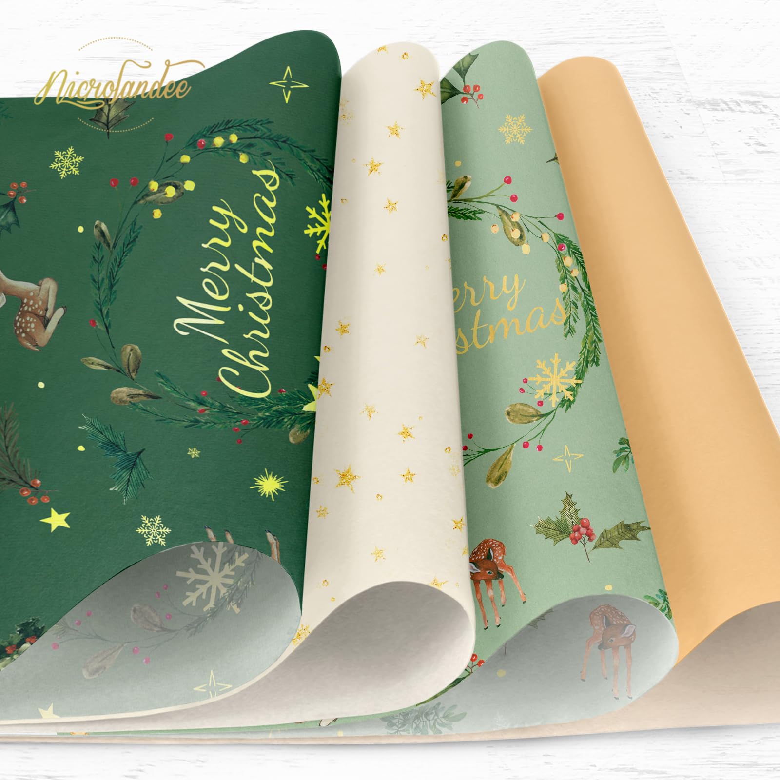 Premium Christmas Tissue Wrapping Paper - 24 Sheets (20x15 Inches) for Gift Bags, DIY Crafts | Holiday, Birthday & New Year Gift Wrap | Perfect for Xmas Parties, Home Decor & Festive Celebrations