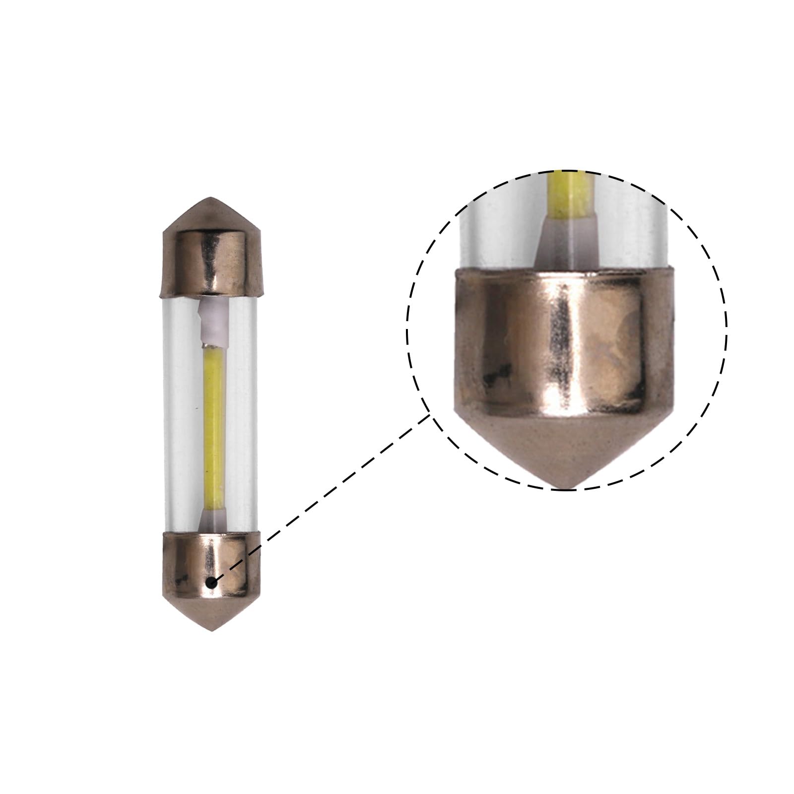 2Pcs RV DC12V LED Interior Light Bulbs - 36mm Replacement Bulbs for Camper, Motorhome & Refrigerator Lighting - Energy Efficient & Long Lasting for Road Trips & Camping Adventures
