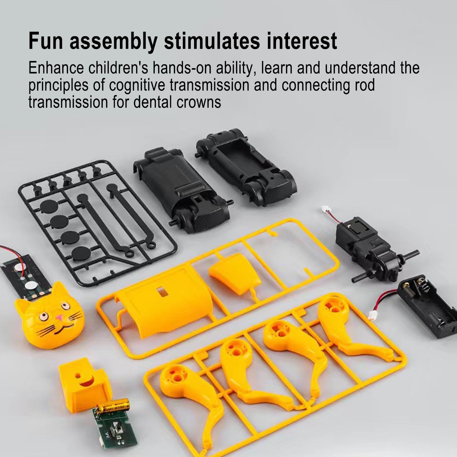 Solar-Powered DIY Robot Dog Kit - Smart Robotic Toy for Dogs, STEM Educational Building Set for Kids | Fun Interactive Pet Companion & Science Project Gift