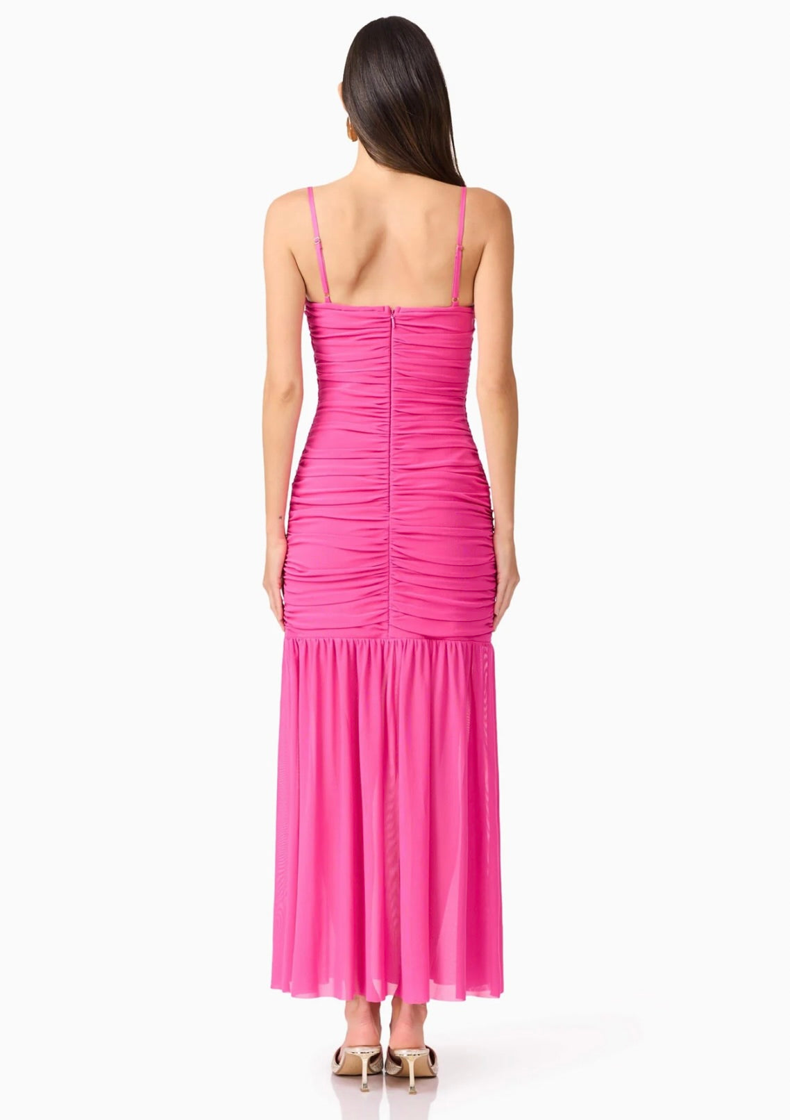 Celina Sweetheart Maxi Dress for Women - Floral Print Summer Beach Dress with Ruffles & Split Design - Perfect for Weddings, Vacations & Date Nights