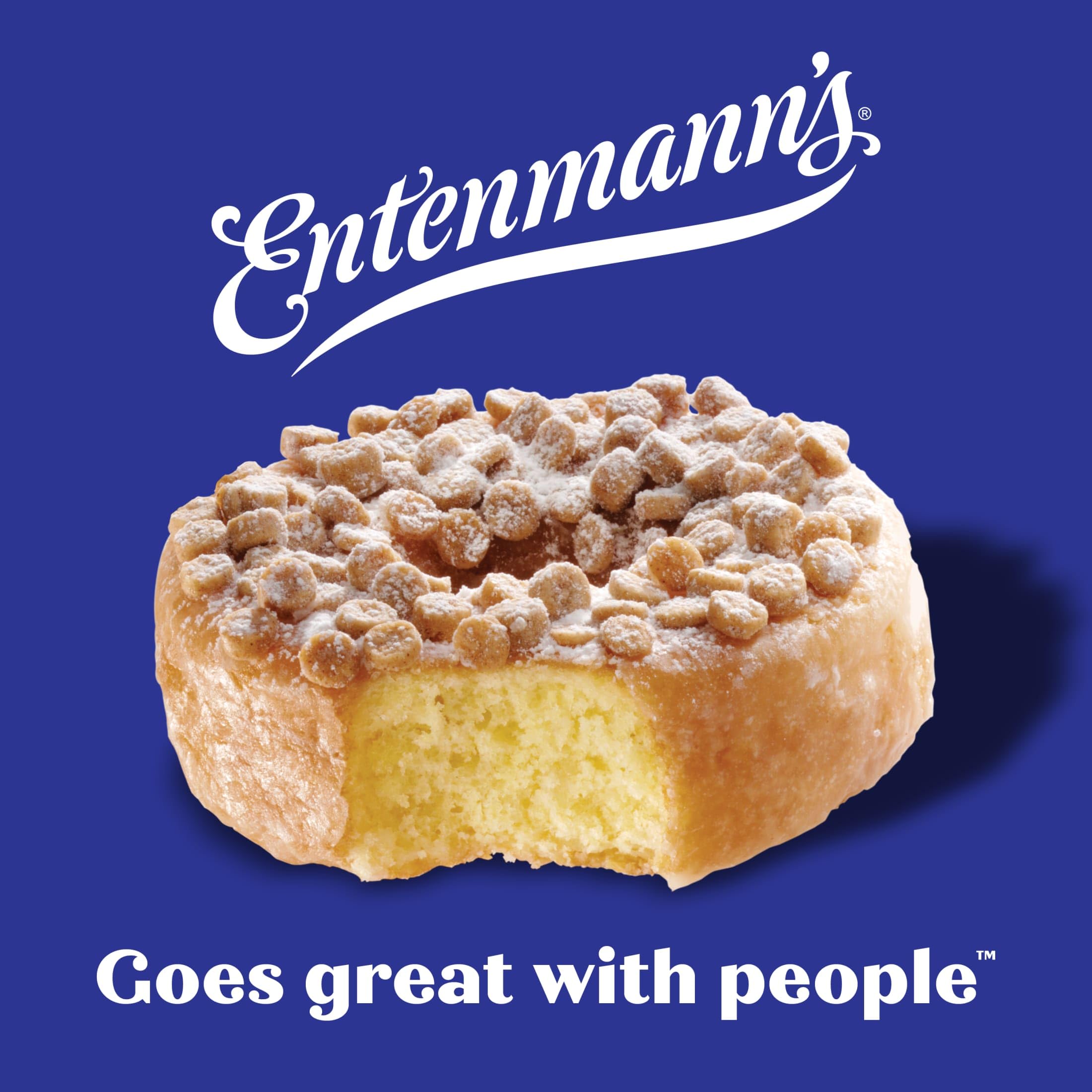 Entenmann's Glazed Crumb Topped Donuts - 8 Count (1.94 oz Each) - 15.5 oz Box - Perfect for Breakfast, Office Snacks & Family Gatherings