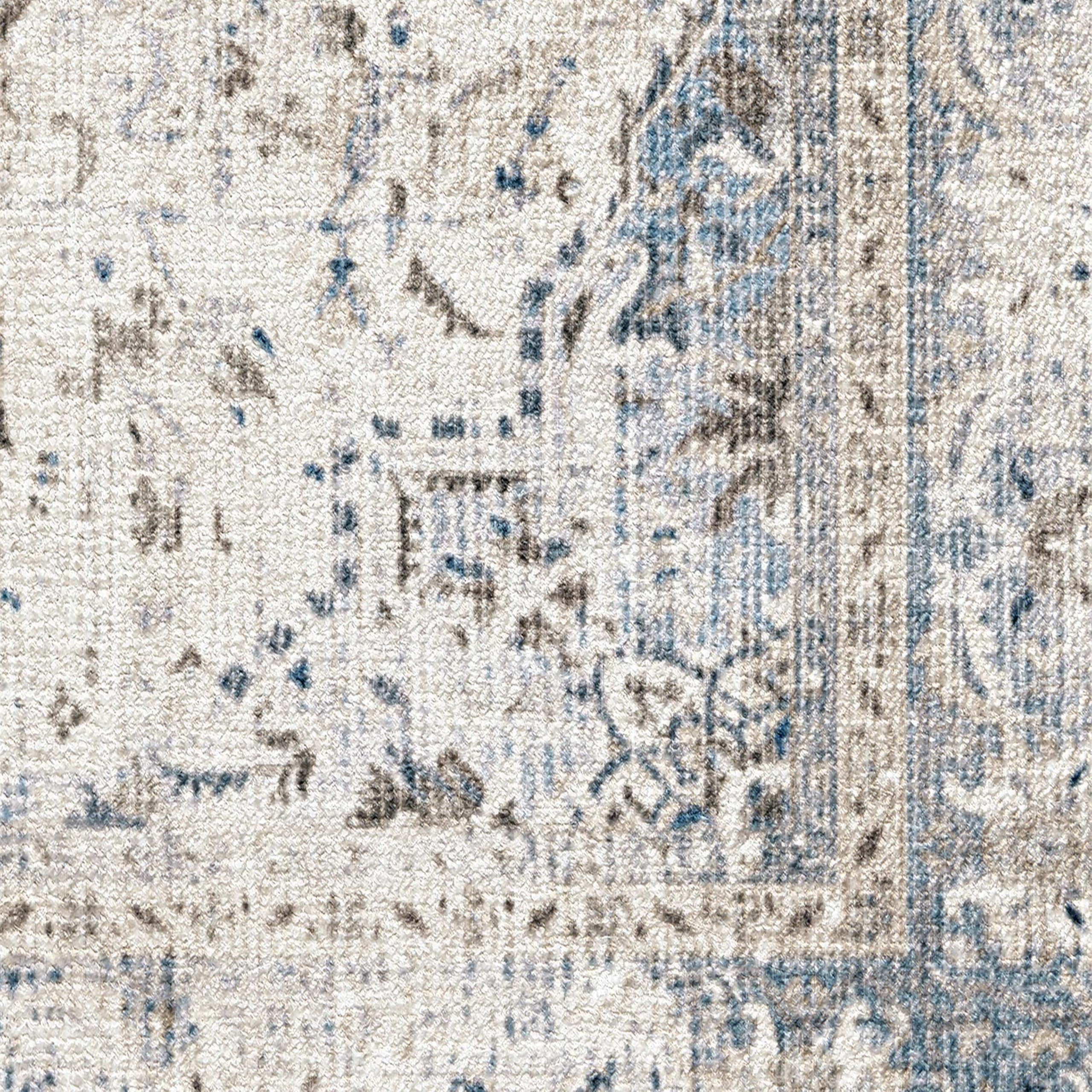 Ruggable Washable 3x5 Area Rug - Sarrah Blue Quartz | Non-Slip Premium Rug for Living Room, Bedroom, Kitchen, Office & Classroom | Perfect for High-Traffic Areas & Pet-Friendly Homes