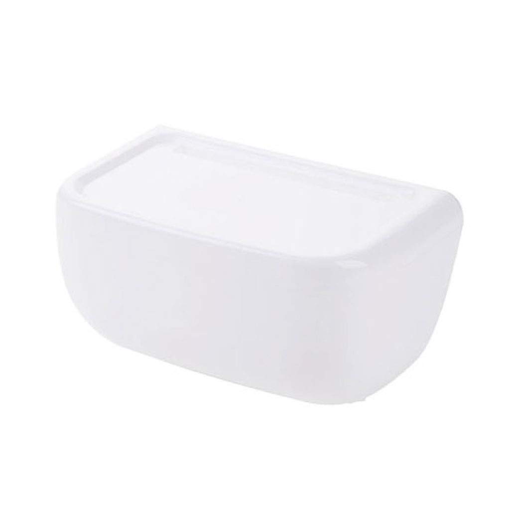 YIFEI2013-SHOP Waterproof Tissue Box Holder - Punch-Free Design, Toilet Paper Roll & Towel Rack Organizer for Bathroom Countertop (White) - Perfect for Modern Homes, Apartments & Guest Bathrooms