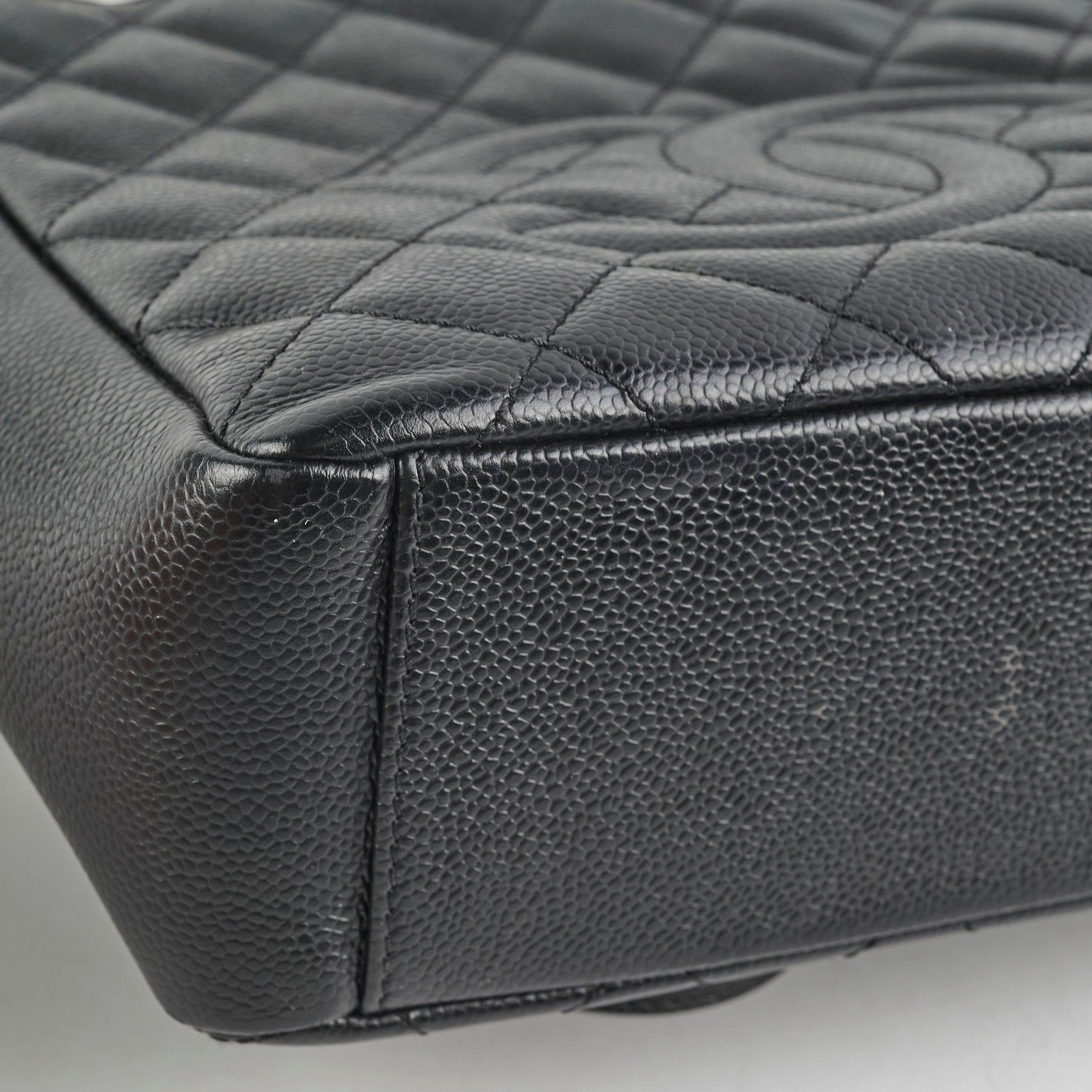 Chanel Caviar PST Petite Shopping Tote Bag - Luxury Black Leather Handbag for Women | Perfect for Work, Travel & Everyday Use