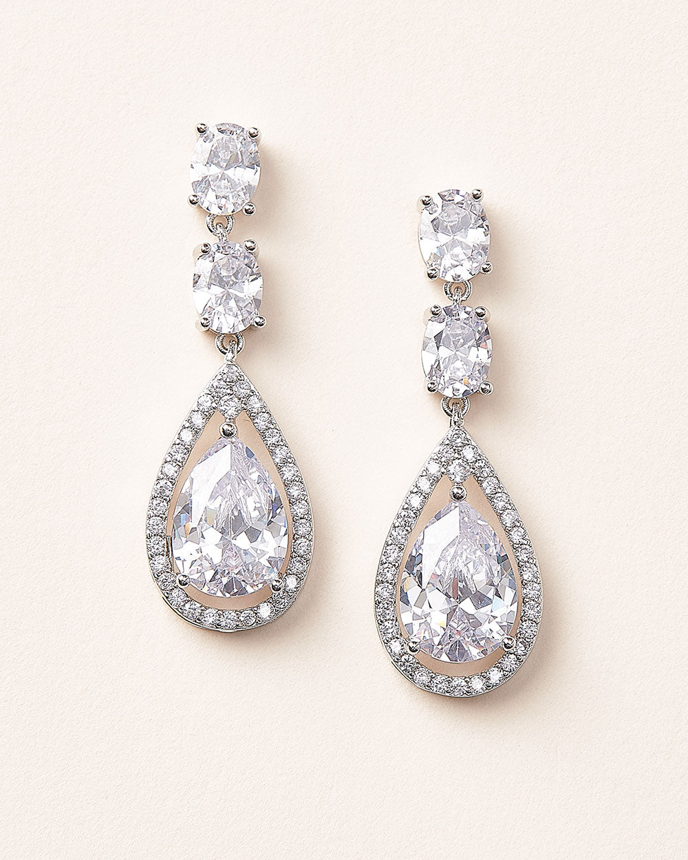 Tara CZ Stud Earrings for Women - Sparkling Cubic Zirconia Jewelry for Everyday Wear & Special Occasions