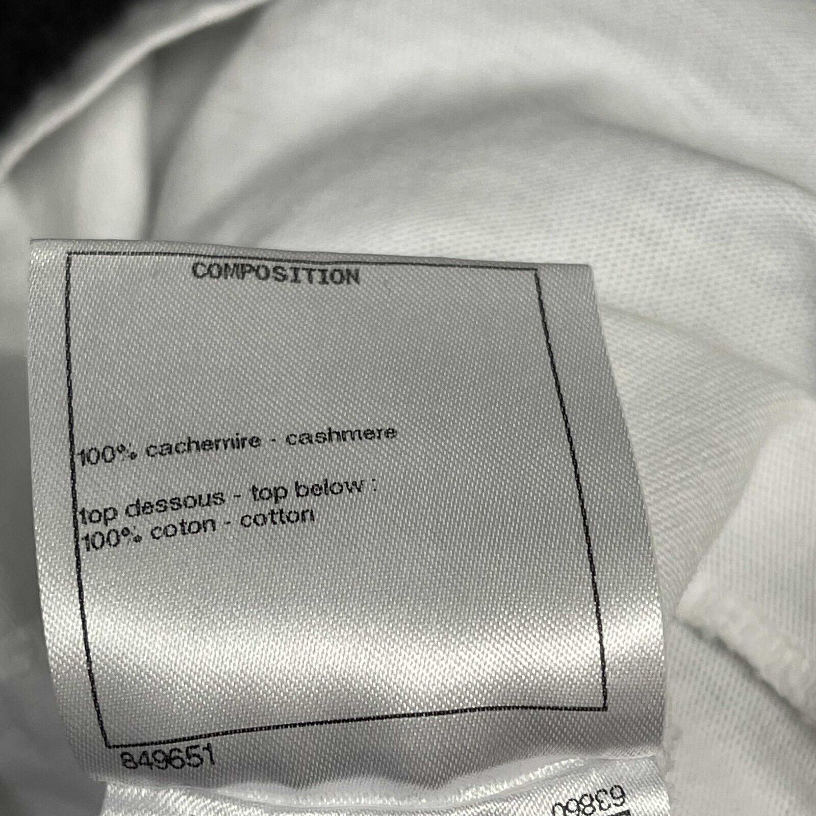 Chanel Excellent Mini Crew Neck Dress 2022 Collection - White/Black, Size XS (US 0-2) | Elegant Party Wear & Formal Occasion Outfit