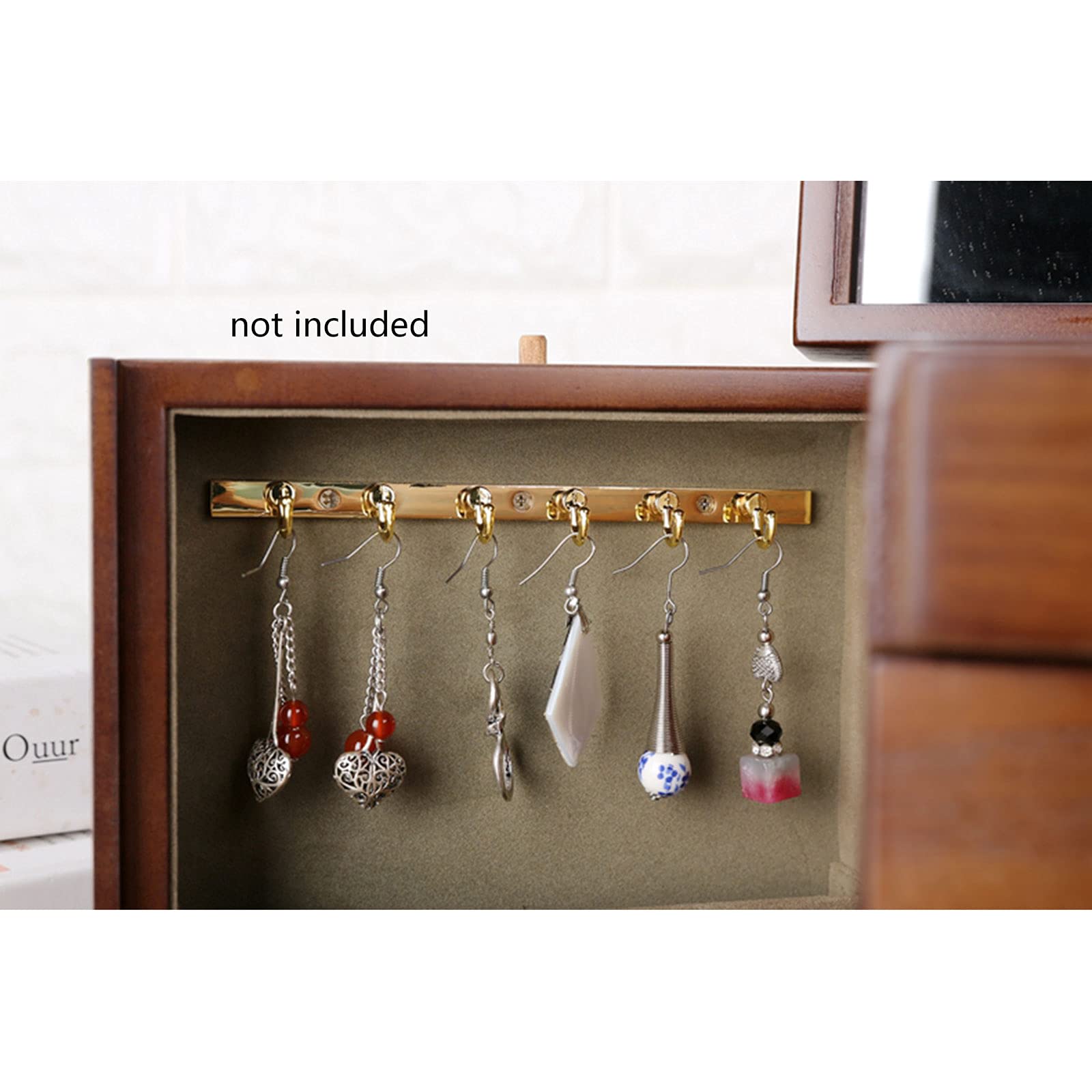 Gdrasuya10 5-Layer Wooden Jewelry Box with 4 Drawers - Perfect for Women's Jewelry Storage & Organization