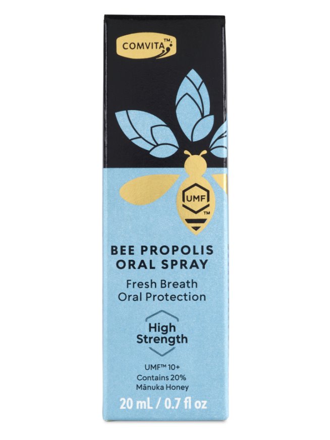 Comvita Bee Propolis Oral Spray - High Strength Immune Support for Adults & Kids - Natural Throat Soother for Cough & Sore Throat Relief - Great for Travel, Work & School