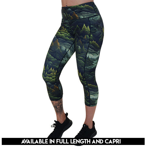 Escape Leggings - High Waist Yoga Pants for Women, Comfortable Workout Leggings with Pockets, Perfect for Yoga, Running, Gym & Lounge Wear