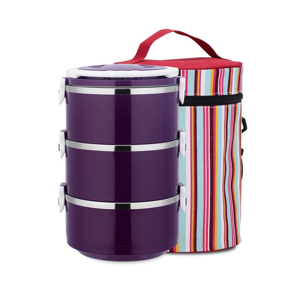 Premium 3-Tier Stackable Stainless Steel Insulated Lunch Box - Leakproof Thermal Bento Container with Insulated Lunch Bag & Foldable Spoon - Ideal for Office, School, Picnics & Outdoor Activities