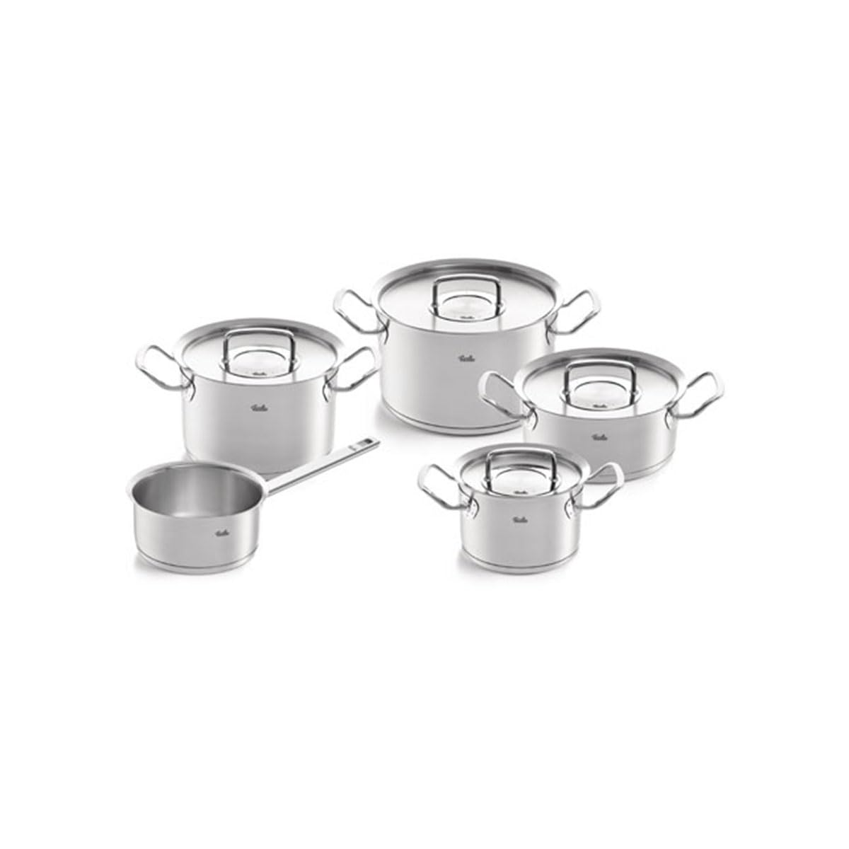 Fissler Original-Profi Collection 9-Piece Stainless Steel Cookware Set with Metal Lids - Premium Kitchen Pots & Pans for Professional Cooking, Home Chefs & Gourmet Meals