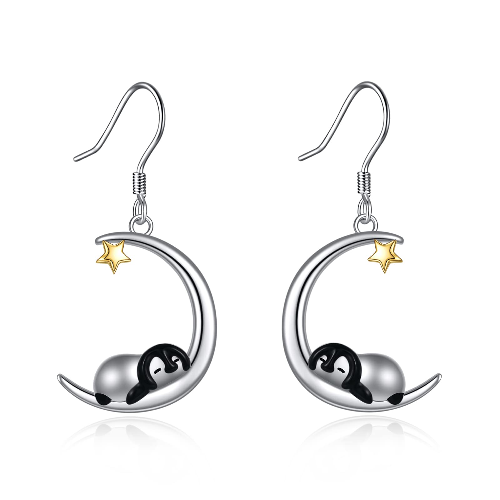 Cute 925 Sterling Silver Guinea Pig Drop Earrings for Women - Perfect Penguin, Hippo, Snake, Owl, Cat, Otter, Fox, Tulip & Mermaid Animal Jewelry Gifts - Ideal for Sisters, Birthdays & Casual Wear