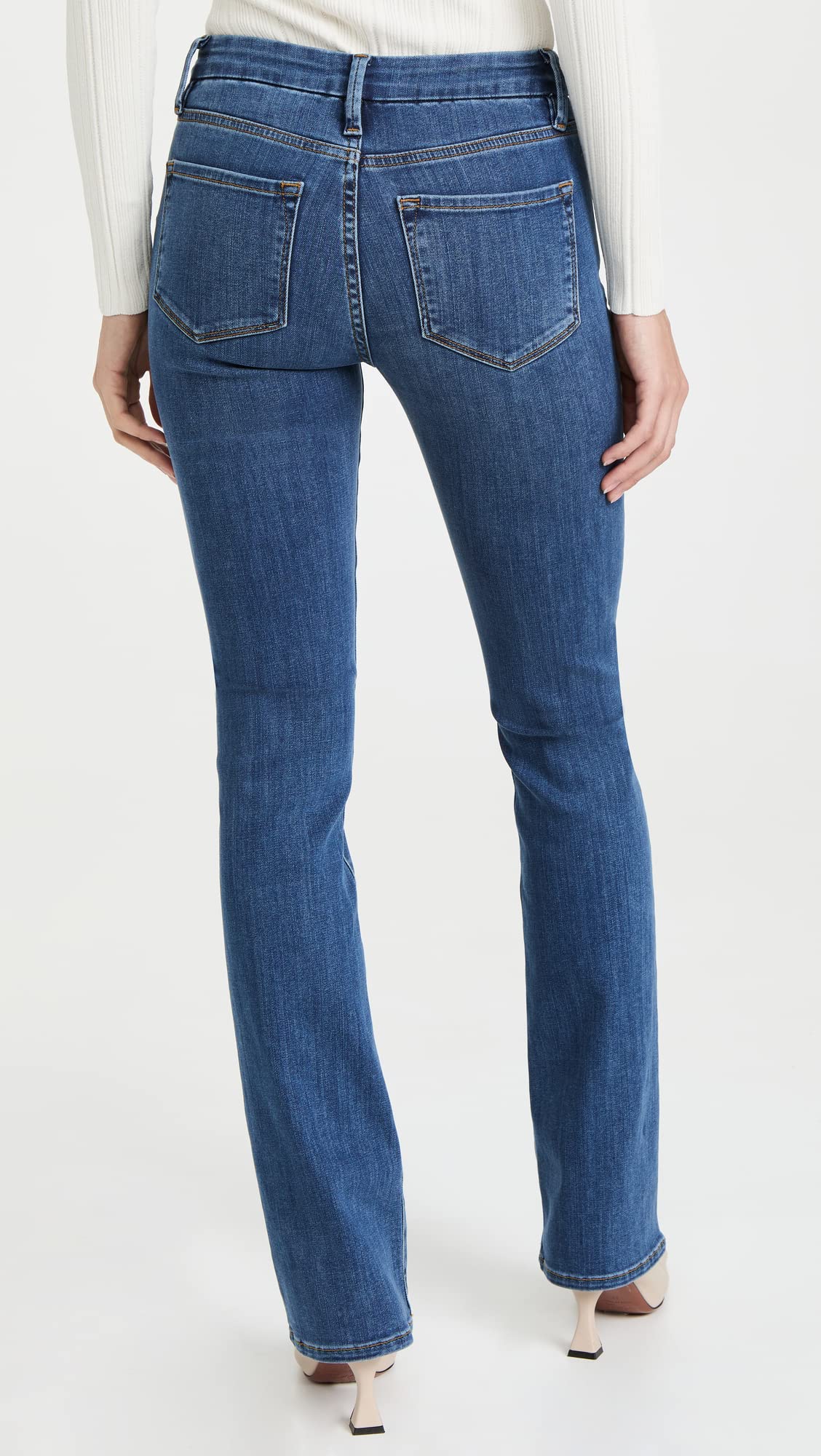 FRAME Women's Boot Cut Jeans - High Waist Stretch Denim Pants for Casual & Work Wear | Perfect for Everyday Outfits & Office Style