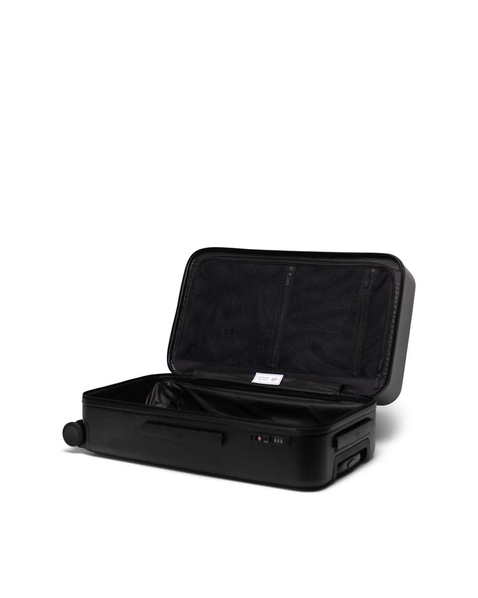Herschel Heritage Hardshell Medium Luggage - Black Carry-On Suitcase for Travel, Business Trips & Weekend Getaways