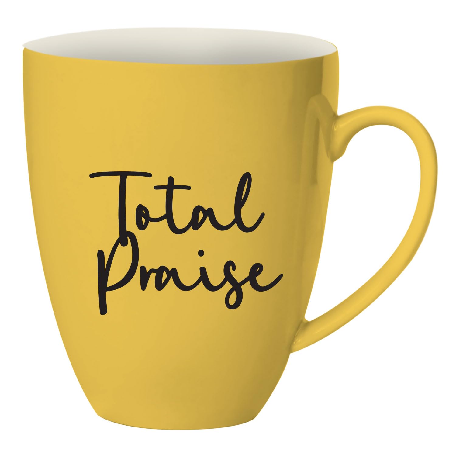 Total Praise Inspirational Coffee Mug - 15 oz African American Expressions Ceramic Cup, Dishwasher & Microwave Safe (4.25