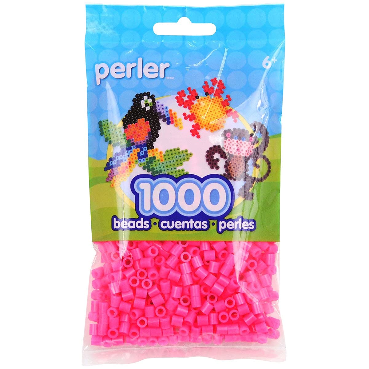 1000pcs Magenta Purple Perler Beads for DIY Crafts - Fuse Beads Kit for Kids & Adults - Perfect for Jewelry Making, Home Decor & Creative Art Projects